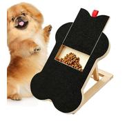 Planche de limage pour chien Coussin de grattage en bois avec boîte à pour | de limage des griffes pour chien Pour petits, moyens et grands chiots, toilettage en