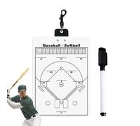 Planche de lineups de softball, porte-bloc double face avec stylo magnétique effaçable - Équipement de softball, marqueur d'arbitre pour femmes, hommes, adultes