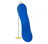 Planche de luge en forme de snowboard pour enfant, 77 cm, plastique avec poignée en plastique, bleu