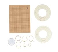 Planche de Macramé 11x15 Pouces, Planche à Tisser Légère avec Grille Réutilisable, 30 Épingles en T Incluses - Facile à Utiliser, Durable et Polyvalente pour Bijoux et Projets DI