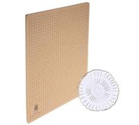 Planche de Macramé à Grille en Liège Punaises en T | Tressage et Nœuds, Support Réutilisable Portable, Liège et Acier Inoxydable, Loisirs Créatifs