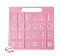 Planche de Mahjong Solo - 21,6 x 15,9 cm Blocs Ensembles de Mahjong | Jeux légers amusants américains portables à 24 emplacements, outil de formation de planche d'entraînement, pour les vacances, le c