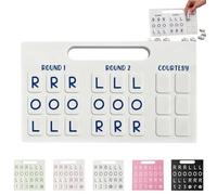 Planche de Mahjong Solo Portable avec 24 Emplacements, Aide d'Entraînement en Impression 3D, Accessoire Compact pour Pratique du Mahjong