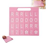 Planche de Mahjong Solo Portable avec 24 Emplacements, Aide d'Entraînement en Impression 3D, Accessoire Compact pour Pratique du Mahjong