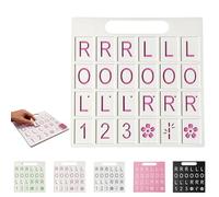 Planche de Mahjong Solo Portable avec 24 Emplacements, Aide d'Entraînement en Impression 3D, Accessoire Compact pour Pratique du Mahjong