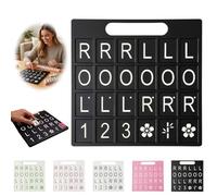 Planche de Mahjong Solo Portable avec 24 Emplacements, Aide d'Entraînement en Impression 3D, Accessoire Compact pour Pratique du Mahjong
