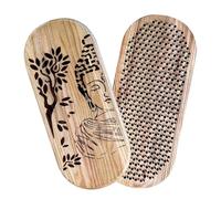 Planche de massage des pieds en bois | d'acupression stable | Planche de massage pour sportifs et famille | Pedana Massaggio Piedi | Tabla De Masaje De Pies | Bien-être 2026