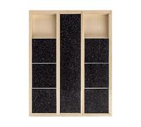 Planche de meulage des ongles pour animaux de compagnie - Grattoir de toilettage en bois, surfaces antidérapantes solides avec tiroir à friandises, feuilles de papier de verre de rechange | Jouet