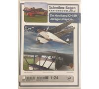 Planche de modèles réduits en carton Schreiber De Havilland DH 89 Dragon Rapide