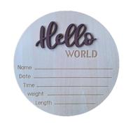 Planche de naissance unique en bois pour nouveau-nés pour garçons et filles - Accessoires de photographie pour nouveau-né et hôpital