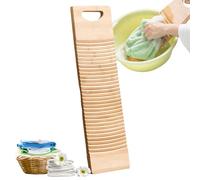 Planche de nettoyage à linge - Planche à récurer en bois naturel, outil de station de lavage à la main, nettoyeur de vêtements manuel traditionnel, design compact et plat | Entretien des vêtements