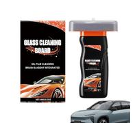 Planche De Nettoyage De Verre - Nettoyant 100 G, Brosse Pour Film D'huile De Voiture, Spécifications De Clarté De Pare-brise Automobile, Non Abrasif | Outil D'épuration D'émulsion De Visibilité De Con