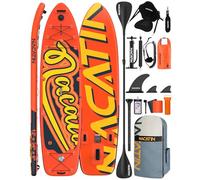 Planche de paddle familiale gonflable de 30,5 cm avec kit de conversion en kayak, kit complet de paddle pour adultes, avec pagaie simple/double, siège de kayak et autres accessoires
