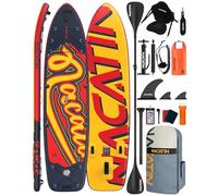 Planche de paddle familiale gonflable de 30,5 cm avec kit de conversion en kayak, kit complet de paddle pour adultes, avec pagaie simple/double, siège de kayak et autres accessoires