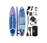 Planche de paddle gonflable InnoExpo SUPIE71L,planche longue (350x83x15cm),capacité de charge de 200kg,grande capacité,3 ailerons,planche de SUP