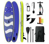 Planche de paddle surf gonflable 315 x 78 x 15 cm | jusqu'à 150 kg Pagaie réglable Sangle de sécurité Stitch Mobicl