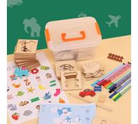 Planche De Peinture Graffiti En Bois, Livre De Coloriage, Bricolage, Artisanat, Jouets Éducatifs Pour Enfants, Cadeau, Jouet De Développement Intellectuel Précoce