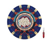 Planche de Pendule - Planche de Saint- en Caoutchouc | Tapis de Planche de Pendule | Tapis de Souris de Divination radiesthésique de 21,6 cm | Tapis de Pendule d'astrologie de Forme Ronde pour