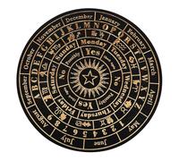 Planche de Pendule pour Divination Astrologique Décoratif Outil de Radiesthésie Élégant pour Décoration Spirituelle