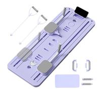 Planche de Pilates - Machine de Fitness Abdominal et Reformer Pilates - Accessoires de Fitness Pliables avec Bandes Élastiques Équipement d'Entraînement pour Exercices Corporels
