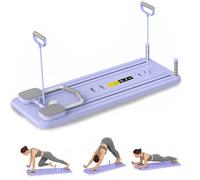 Planche de Pilates multifonctionnelle Entraîneur Abdominal Pilates Reformer Planche d'exercice pliable Rebond Automatique