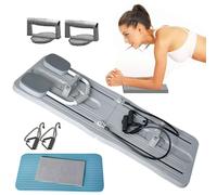 Planche de pilates pliable, planche abdominale multifonctionnelle, machine d'exercice pour tout le corps, équipement d'entraînement des abdominaux pour la maison (gris)