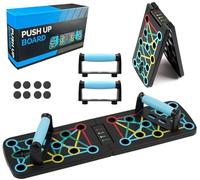 Planche de pompes, 17 en 1 multifonction, pliable, portable, équipement d'entraînement à la maison, outils de presse, planche d'exercice pour exercer efficacement les muscles pour homme et femme