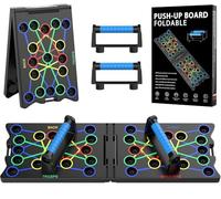 Planche de pompes, planche à pression pliable, équipement d'entraînement multifonction à domicile, équipement d'entraînement pour brûler les graisses pour exercer efficacement les muscles du haut du