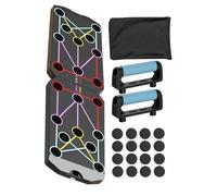 Planche de pompes, planche de fitness multifonctionnelle, équipement d'exercice de poitrine, panneau de pompes pliable, poignées d'exercice mobiles pour homme et femme, tenue d'entraînement portable
