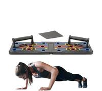 Planche de pompes - Plateforme rigide en polypropylène - 66 cm - Pliable - Poids : 1,1 kg - Cet appareil d'entraînement multifonction entraîne les muscles de la poitrine pour l'entraînement du corps à