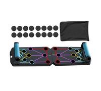 Planche de pompes pliable - Base d'entraînement musculaire, outil de poignée d'exercice | Scène portable pour la force de la poitrine, configuration pliable compacte avec programme d'entraînement