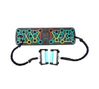 Planche de pompes pliable, support de pompes avec code couleur, avec sangles, pliable pour hommes, femmes, débutants, maison, gym, dortoir, camping