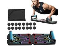 Planche de pompes pliable, système de support d'exercice abdominal, équipement d'exercice portable, barre de pompes pour entraînement complet du corps, entraînement des muscles abdominaux