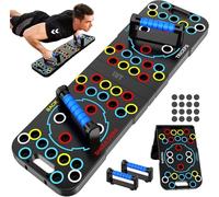 Planche de pompes solide 15 en 1 - Équipement d'entraînement à domicile multifonction - Système de support de pompes - Fitness au sol - Exercice musculaire - Équipement professionnel - Brûle les