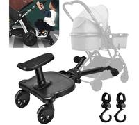 Planche de Poussette Universelle, Planches À Roulettes Pour Bébé PPLICATIONS LARGES avec Siège, Adaptée De 2 À 6 Ans (25 kg)