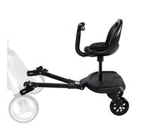 Planche de Poussette Universelle,Vihir Planches À Roulettes Pour Bébé, Buggy Board avec Siège, Adaptée Aux Enfants De 2 À 6 Ans, Avec Accoudoirs et Dossier, Démontage en un Clic