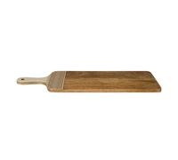 Home Deco Factory – Planche de présentation KA0580 58 cm en manguier – Marron/Blanc/Orange