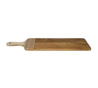 Home Deco Factory – Planche de présentation KA0580 58 cm en manguier – Marron/Blanc/Orange