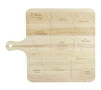 COOK CONCEPT, KD0005, Planche en Bois Design pour Présentation d'Apéritifs, Plateau et Corbeille, Idéale pour Moments Conviviaux, Finition Marron, Taille Standard 40x30 cm