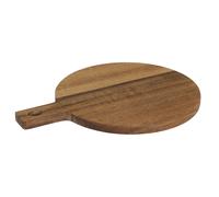 Planche de présentation rond en bois en acacia collection EBENE marron
