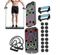 Planche de push-up pliable - Système de stand d'exercices abdominaux - Équipement d'exercice portable - Étrille inclinable - Entraînement complet du corps - Entraînement des muscles abdominaux