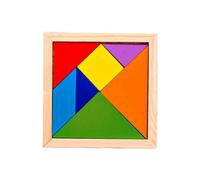 Planche De Puzzle Géométrique Tangram En Bois Coloré, Jouet Éducatif, Cadeau Pour Enfants, Mathématiques