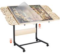 Planche de puzzle sur roulettes de 1500 pièces VEVOR avec 4 tiroirs & couvercle, table de puzzle portable (865 x 635 mm), accessoires de puzzle pour adultes, système de rangement d'organisateur de puz