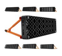 Planche de Rebond pour Football-VEVOR-99x24,5 cm-Mur de Rebond Portable Réversible à Double Surface-Noir