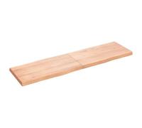 Planche de rechange en bois de chêne massif non traité pour salle à manger, bureau, artisanat, maison ou usage commercial (60 x 40 x 4 cm)