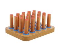 Planche de Rééducation des Doigts, 20 Chevilles, Bois Solide | Exercice de Préhension et Extension Digitale, pour Main et Avant-bras, Usage en Centres de Rééducation et Ergothérapie