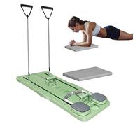 Planche de réformateur de pilates compacte, pliable pour entraînement à domicile, machine de pilates portable, planche d'exercice multifonctionnelle à domicile (vert)