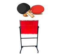 Planche de retour de tennis de table robuste pour débutants, déflecteur d'entraînement avec 6/8/12 caoutchoucs, équipement de sparring parfait pour le ping-pong