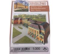 Planche de Schreiber Maquette en carton Château de Schönbrunn Vienne