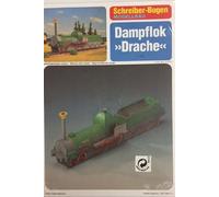 Planche de Schreiber Maquette en carton locomotive à vapeur dragon O